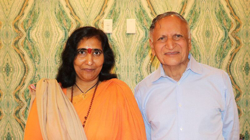 Sadhvi Ritambhara Devi and Braham Aggarwal